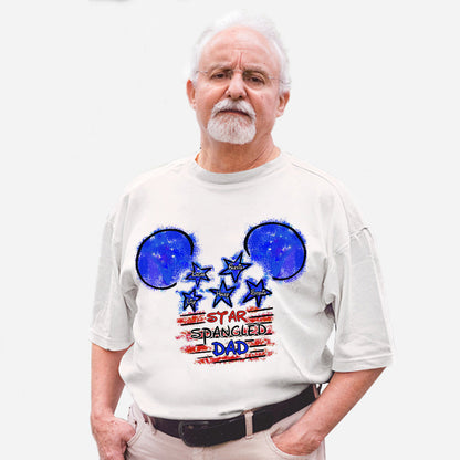 Star Spangled Dad - Personalized Independence Day T-shirt and Hoodie