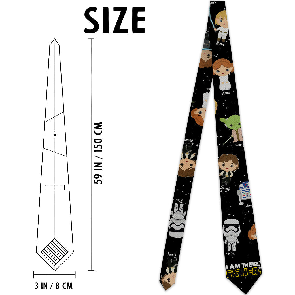 I Am Their Father - Personalized The Force Necktie
