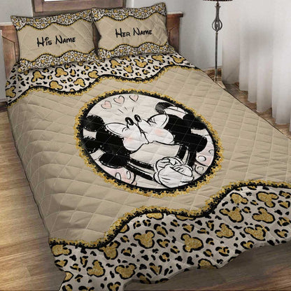 Magic Couple - Personalized Couple Mouse Quilt Set