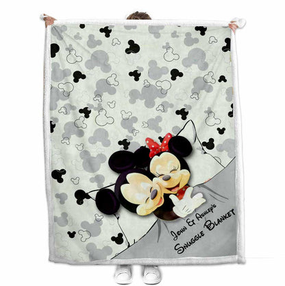 Snuggle - Personalized Couple Mouse Blanket