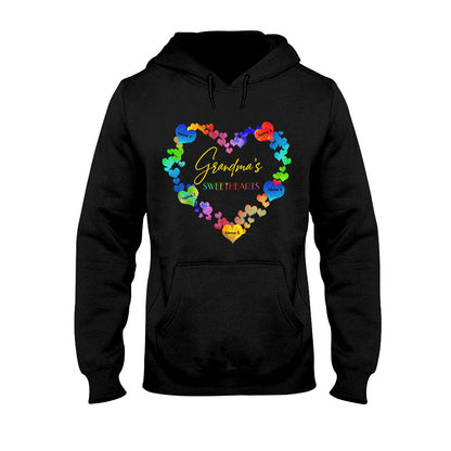 Grandma's Sweethearts - Personalized Valentine Grandma T-shirt and Hoodie
