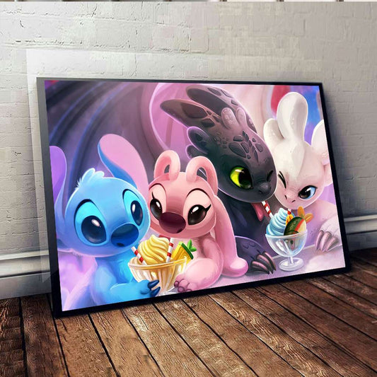 Lovely Couples Mouse Canvas And Poster 0523