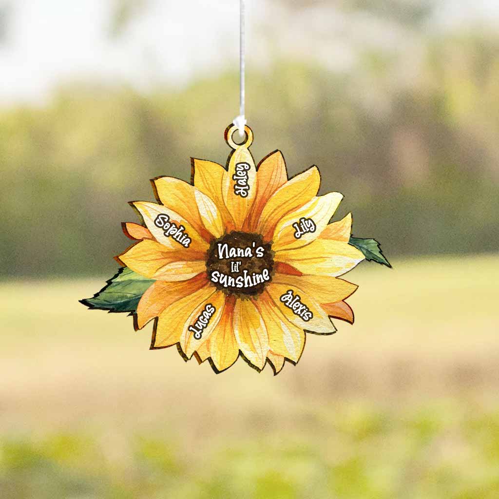 Grandma's Little Sunshine Sunflower - Personalized Wind Chime