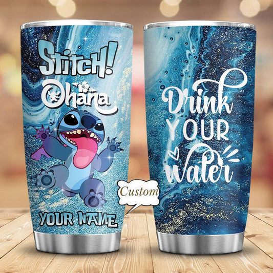 Drink More Water - Personalized Ohana Tumbler 0523