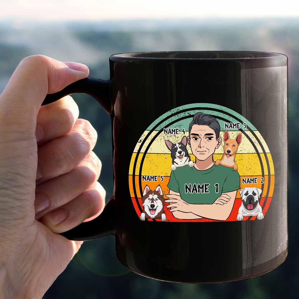 Proud Dad Of A Dog - Personalized Father's Day Mug