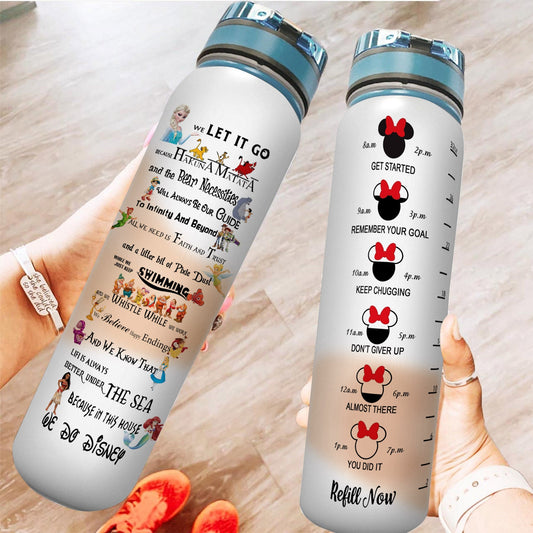 Mouse Couple Mouse Water Tracker Bottle 0523