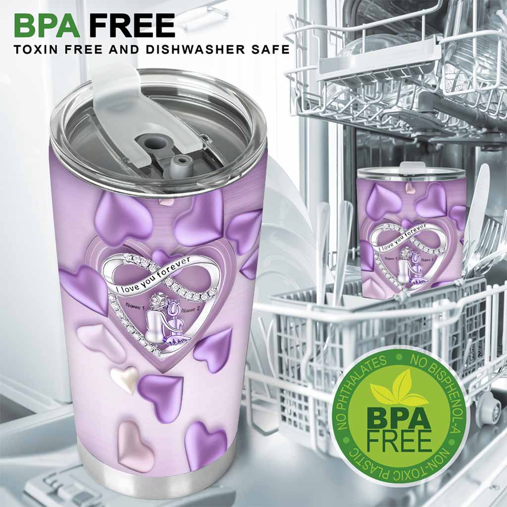 I Love You To Infinity & Beyond - Personalized Grandma Tumbler