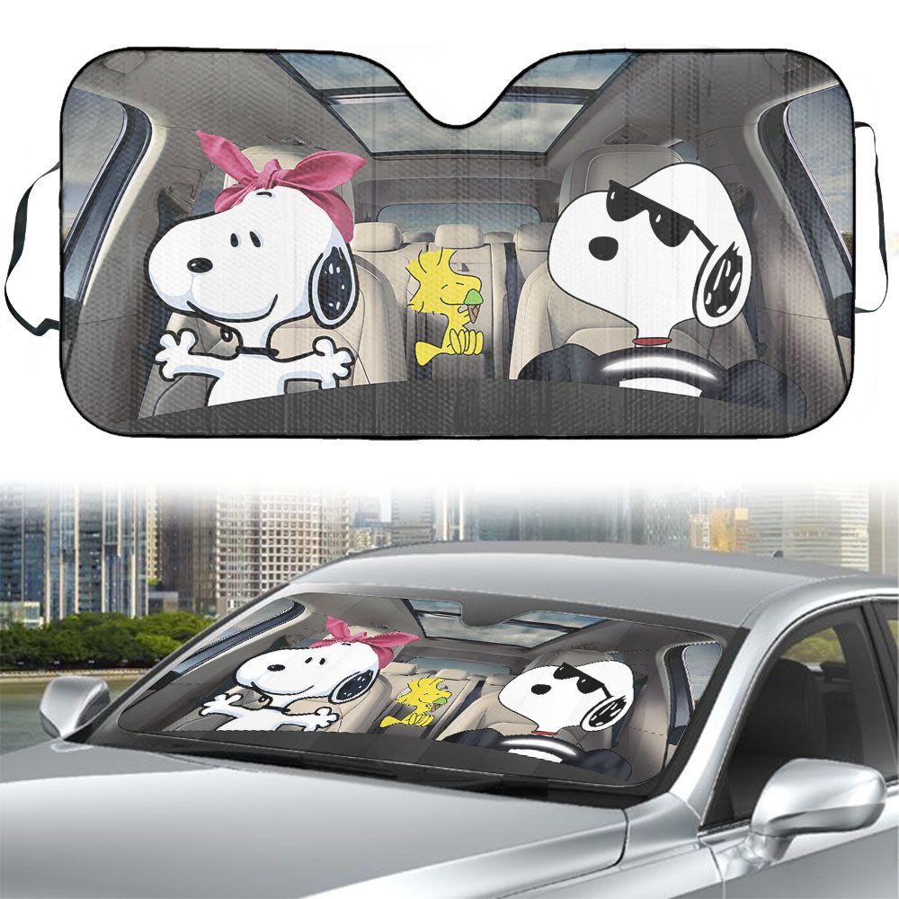 Lovely Couple Car Sunshade 0523