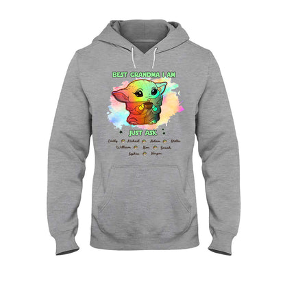 Best Grandma - Personalized The Force T-shirt and Hoodie