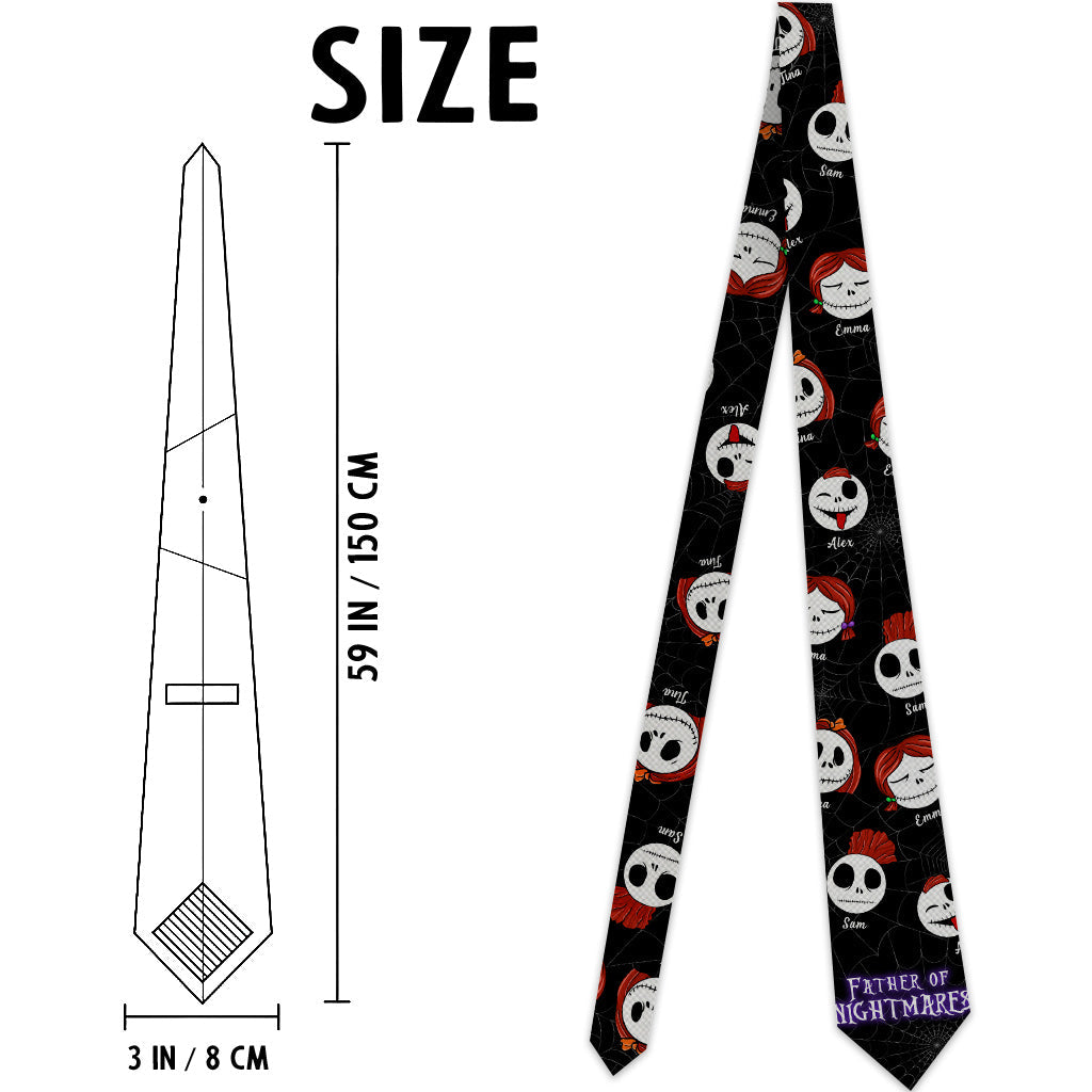 Father Of Nightmares - Personalized Nightmare Necktie