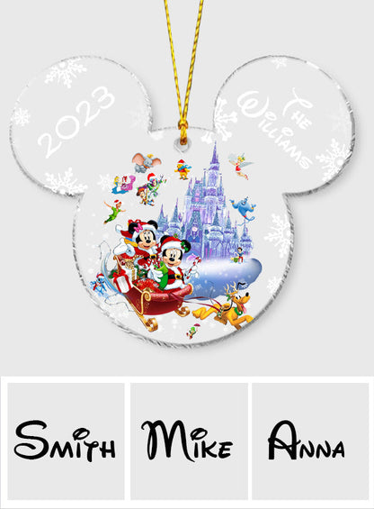Magical Christmas - Personalized Mouse Transparent Ornament