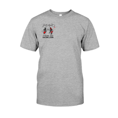 Just Married Some Years Ago - Personalized Couple Mouse T-shirt and Hoodie