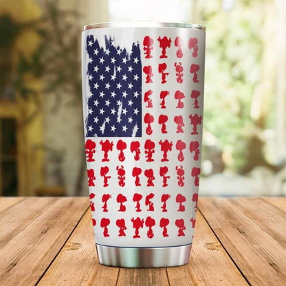 American Flag Tumbler 0523