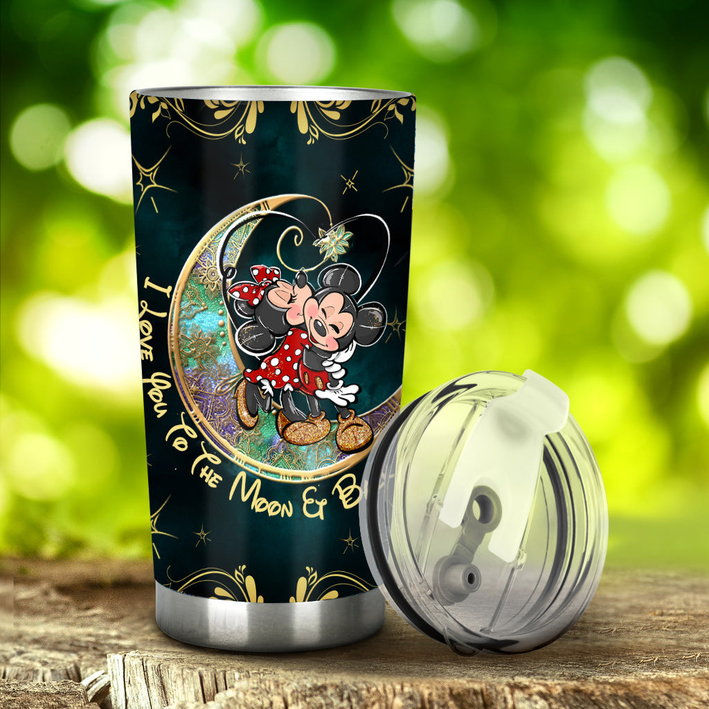 I Love You To The Moon - Personalized Couple Mouse Tumbler