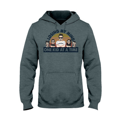 Losing My Mind One Kid At A Time - Gift for dad, dad - Personalized T-shirt And Hoodie