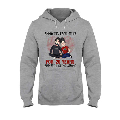 Annoying Each Other For Many Years - Personalized Husband And Wife T-shirt and Hoodie