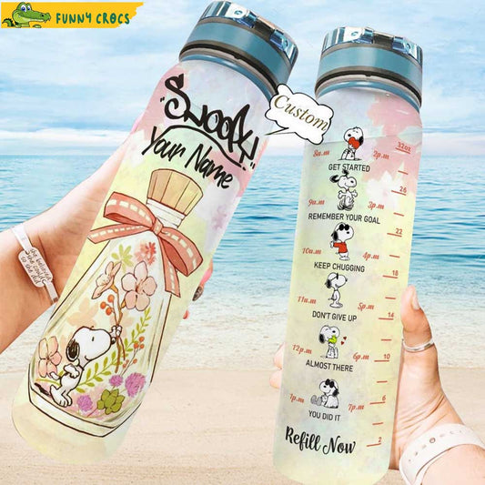Love Flower - Personalized Water Tracker Bottle 0523