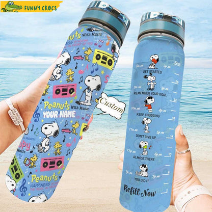 Love Music - Personalized Water Tracker Bottle 0523