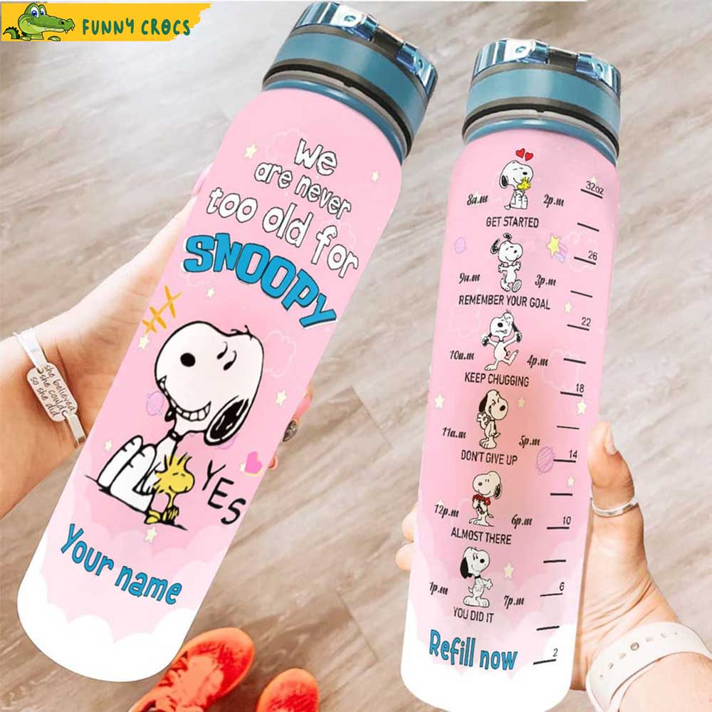 We Are Never Too Old Personalized Water Tracker Bottle 0523