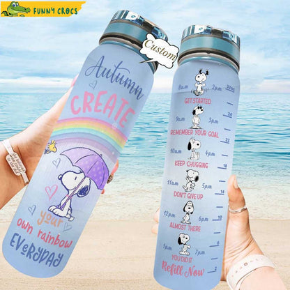 Create Your Own Rainbow Personalized Water Tracker Bottle 0523