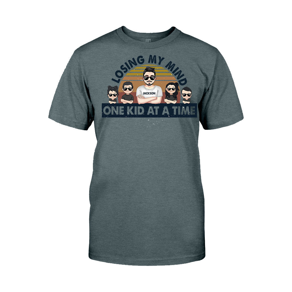Losing My Mind One Kid At A Time - Gift for dad, dad - Personalized T-shirt And Hoodie