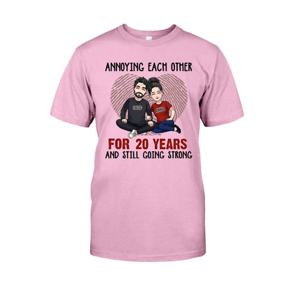 Annoying Each Other For Many Years - Personalized Husband And Wife T-shirt and Hoodie