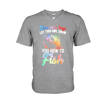 Move Over Boy - Fishing T-shirt and Hoodie 112021