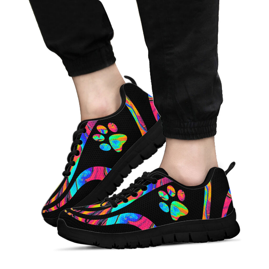 Colorful Paw Cat Sneakers 0622