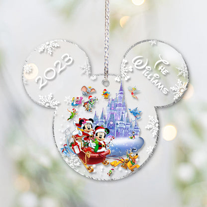 Magical Christmas - Personalized Mouse Transparent Ornament