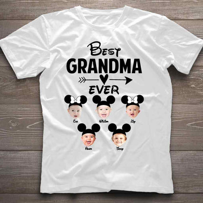 Best Grandma Ever - Personalized Mouse T-shirt and Hoodie
