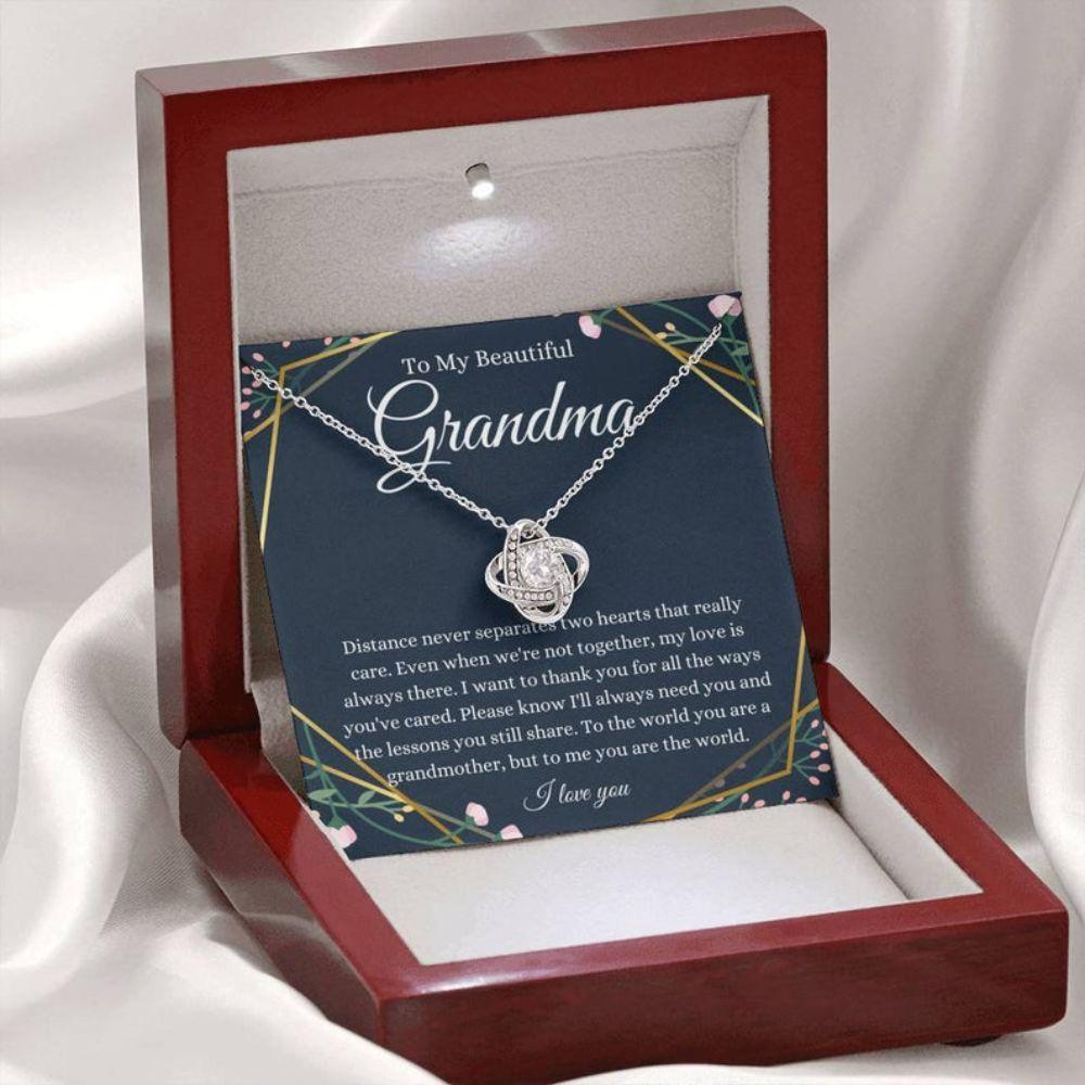 For Nana From Granddaughter - Grandma Love Knot Necklace 0921