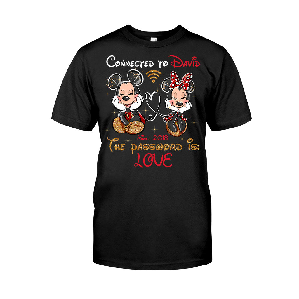 Connected To - Personalized Couple Mouse T-shirt and Hoodie