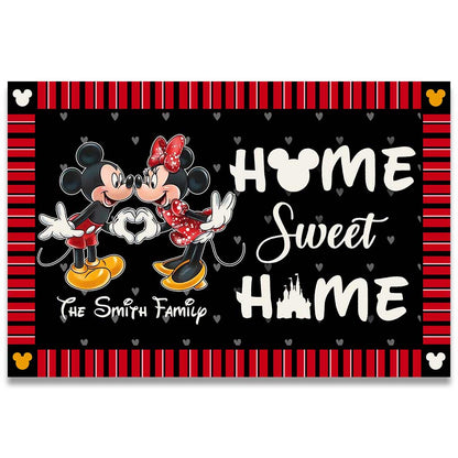 Home Sweet Home - Personalized Couple Mouse Doormat