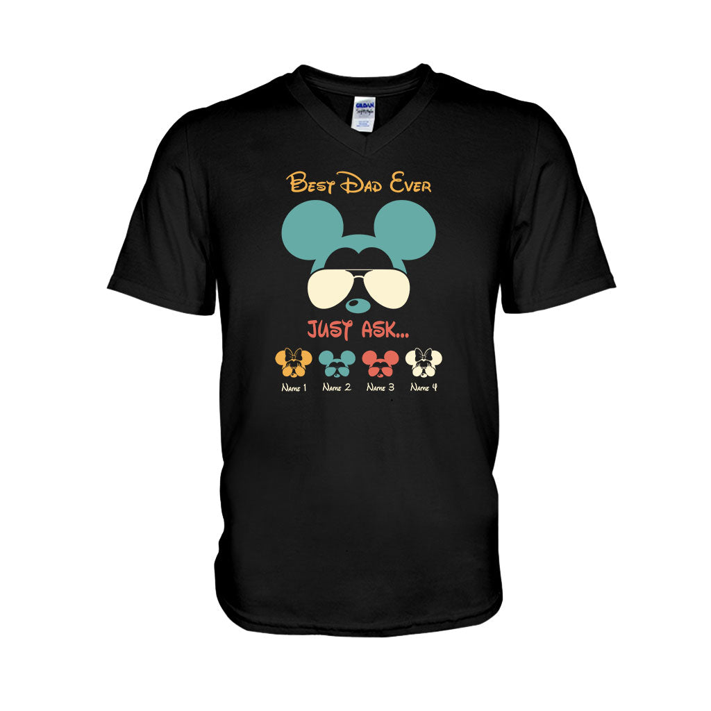 Best Dad Ever - Personalized Father's Day Mouse T-shirt and Hoodie