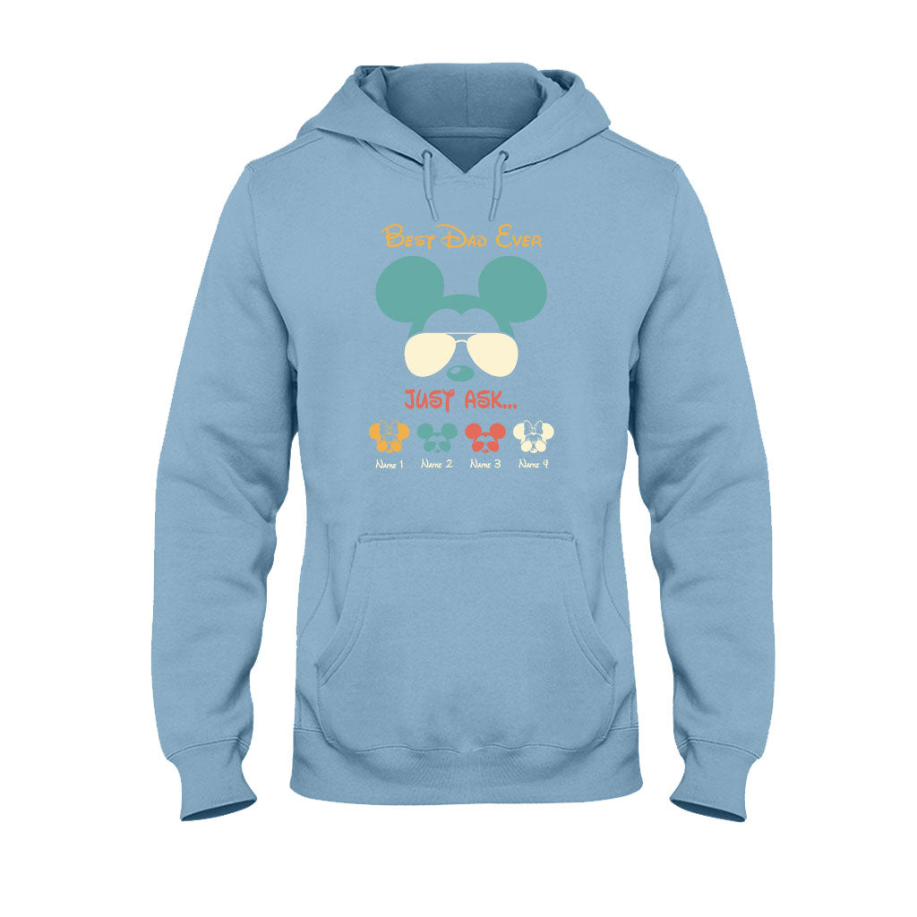 Best Dad Ever - Personalized Father's Day Mouse T-shirt and Hoodie