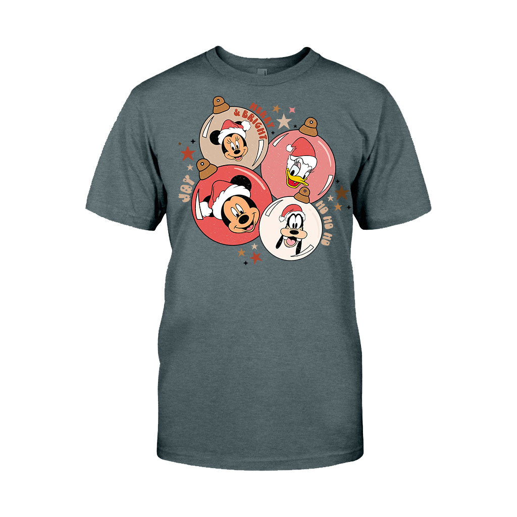 Merry Bright - Christmas Mouse T-shirt and Hoodie