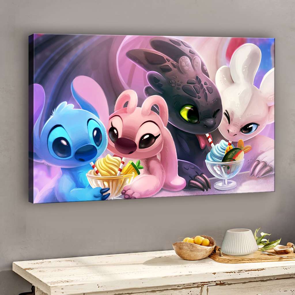 Lovely Couples Mouse Canvas And Poster 0523