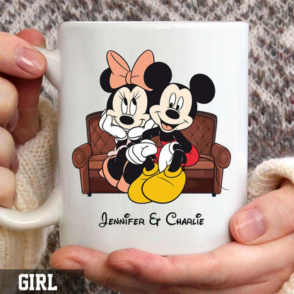 New Season - Personalized Couple Mouse Mug