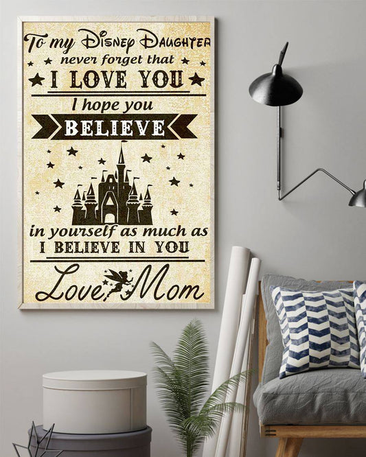 To My Daughter Mouse Canvas and Poster 0823