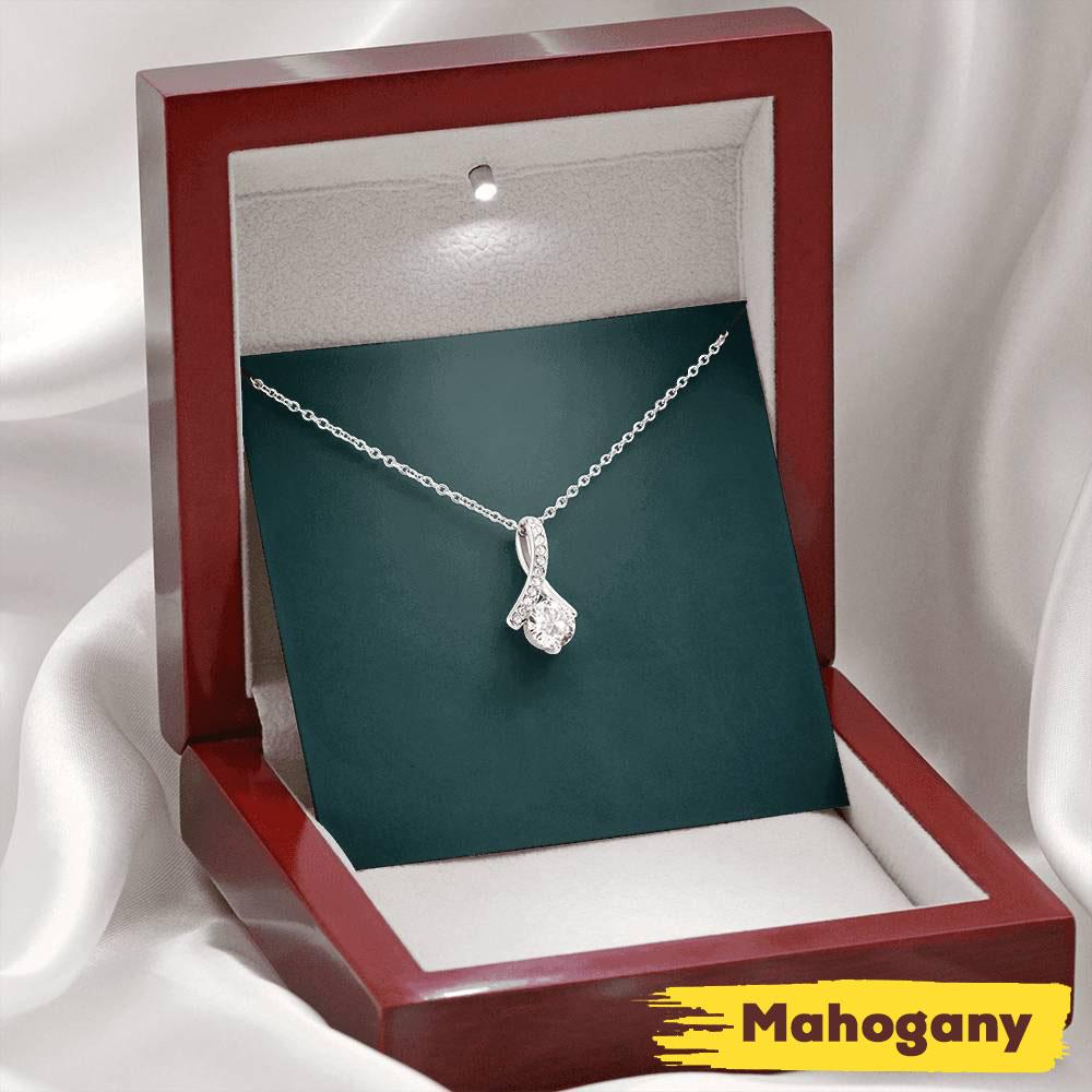 To Mimi Message For Grandma Mimi Gifts - Grandma Petite Ribbon Necklace 0921