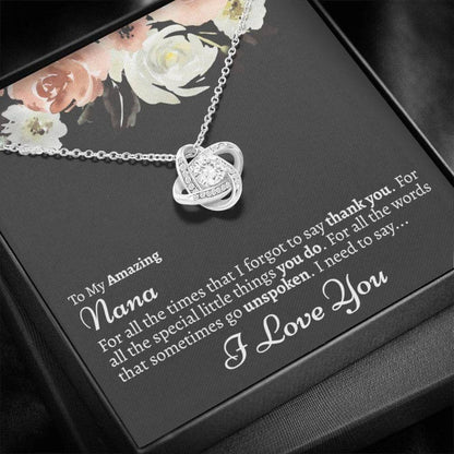 For Nana From Granddaughter - Grandma Love Knot Necklace 0921