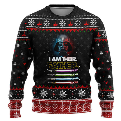 I Am Their Father - Personalized Christmas Father Sweater