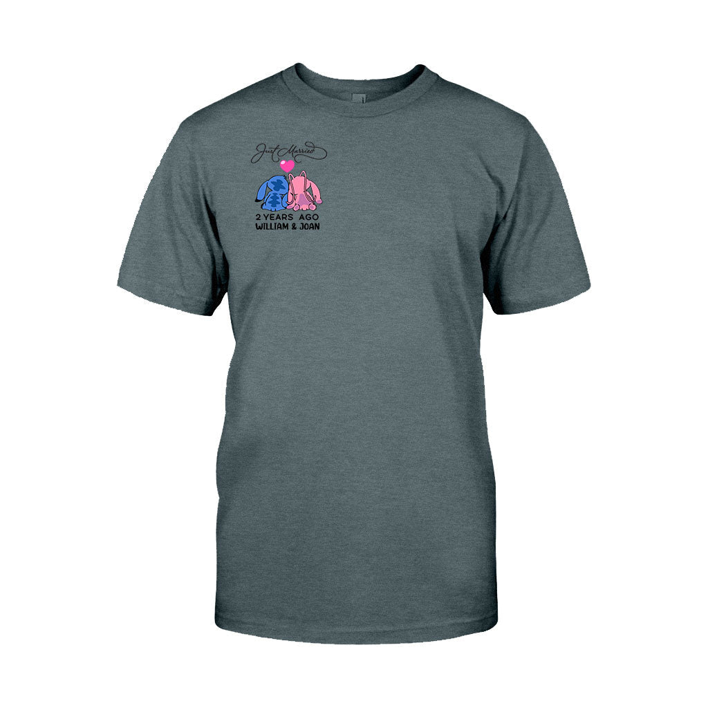 Just Married Some Years Ago - Personalized Couple Ohana T-shirt and Hoodie