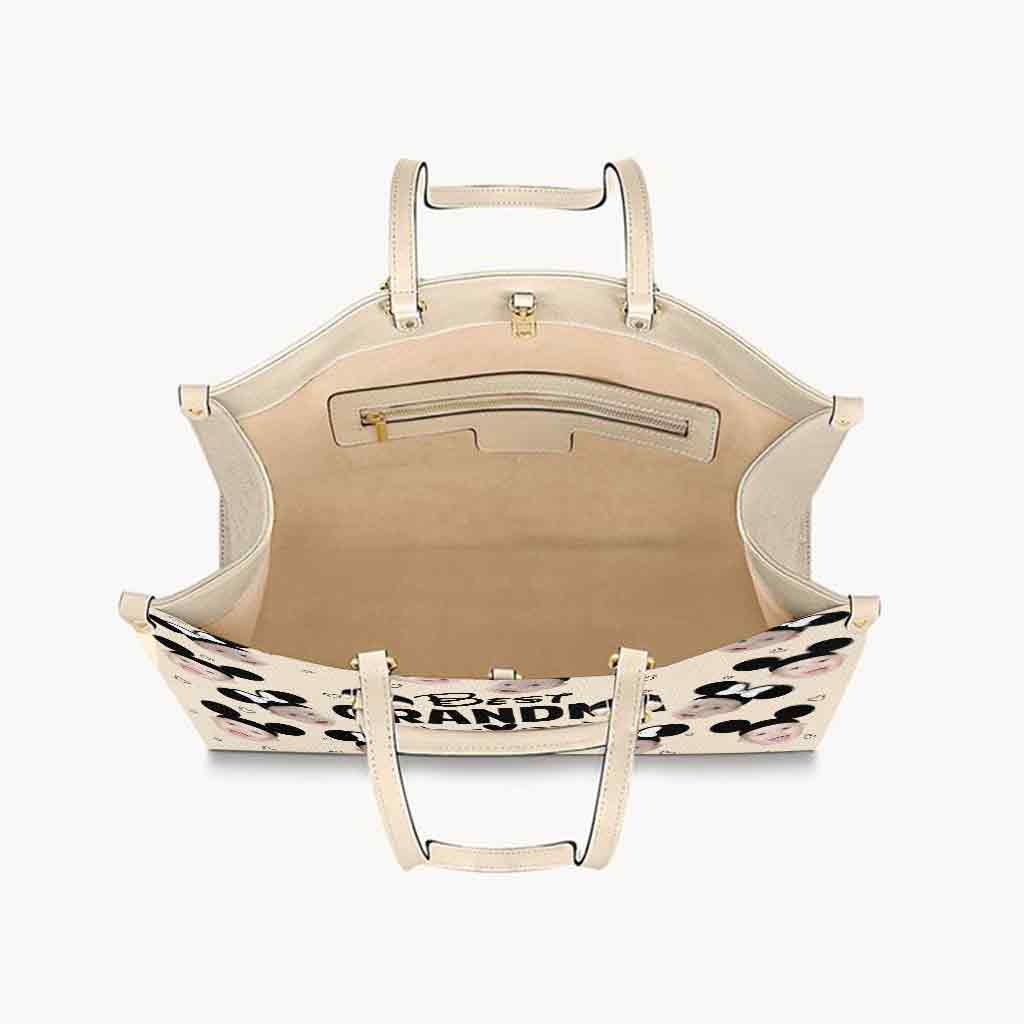 Best Grandma Ever - Personalized Mouse Leather Handbag