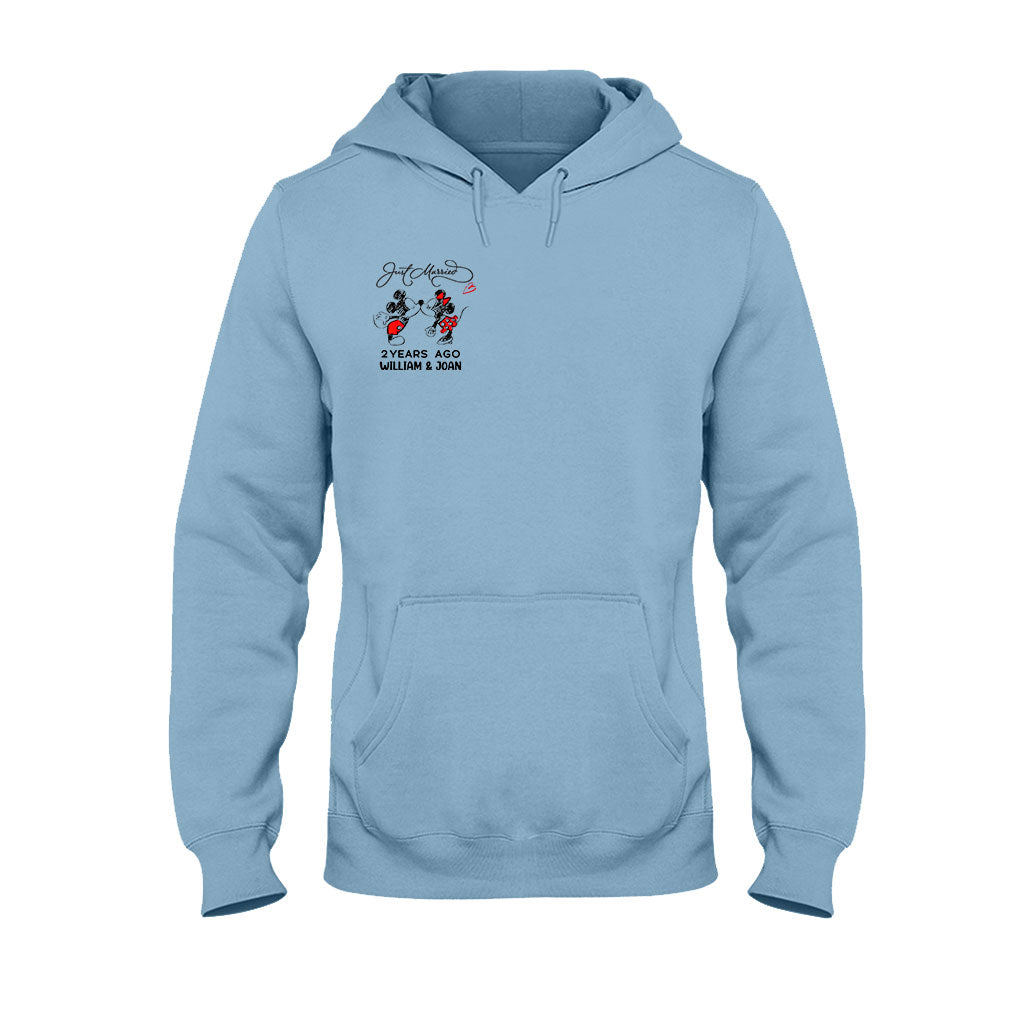 Just Married Some Years Ago - Personalized Couple Mouse T-shirt and Hoodie
