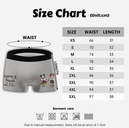 Property - Personalized Couple Mouse Men's Boxer Briefs