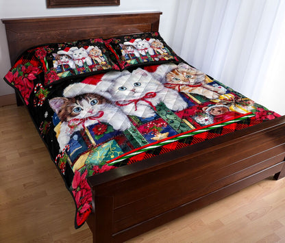 Merry Catmas Cat  Quilt Set 0622