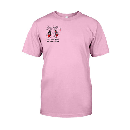Just Married Some Years Ago - Personalized Couple Mouse T-shirt and Hoodie