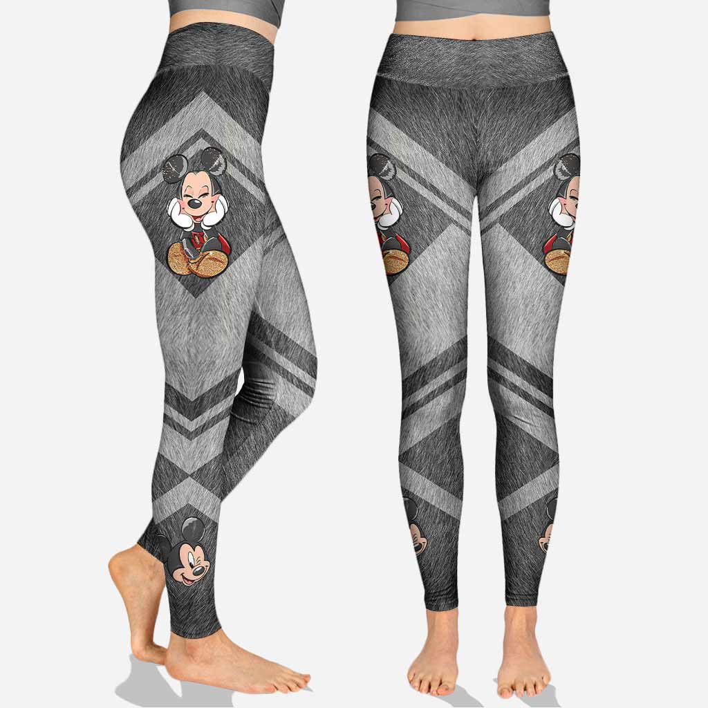 Cute Mouse Ears - Personalized Hollow Tank Top And Leggings