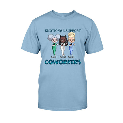 Emotional Support Coworkers - Personalized Nurse T-shirt and Hoodie